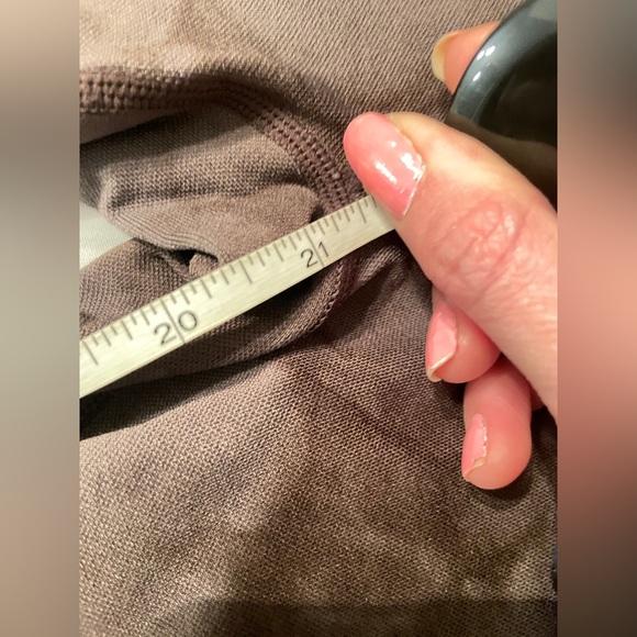 Betsey Johnson Tie Dye Gray Brown High Waisted Seamless 7/8 Leggings - Picture 7 of 10